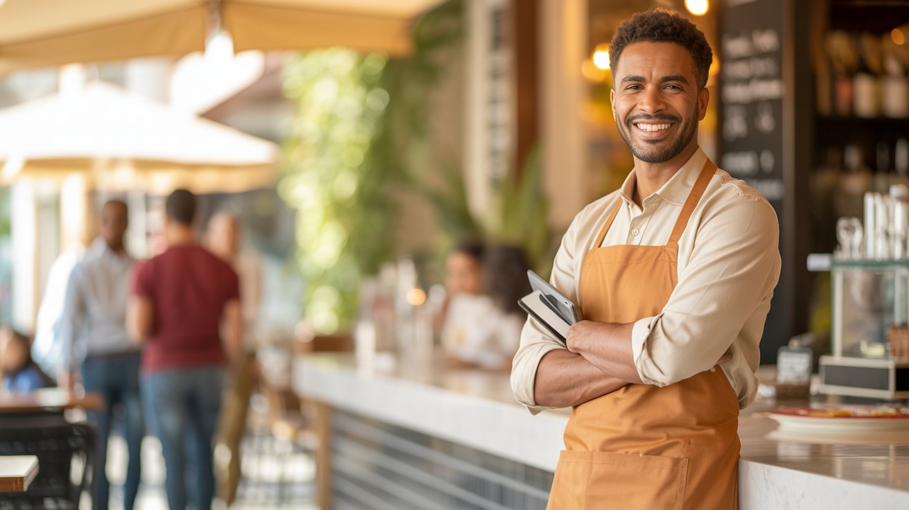 Commerçant utilisant JBUJB